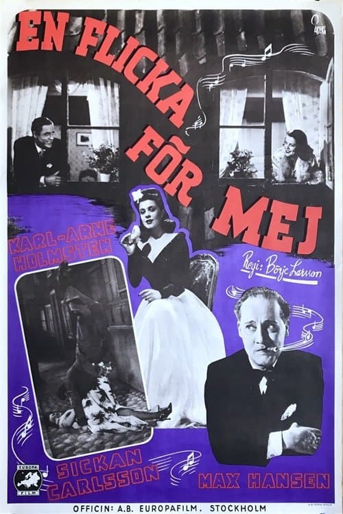 En flicka för mej poster