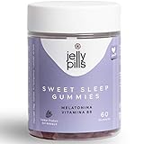 Melatonin + Vitamin B6 | 60 Gummies | Natürliches Nahrungsergänzungsmittel für besseren Schlaf | Reduzieren Sie Schlaflosigkeit und verbessern Sie die Schlafqualität