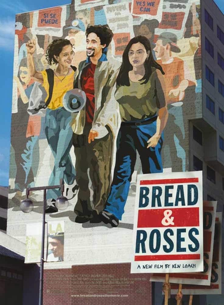 Plakat von "Brot und Rosen"
