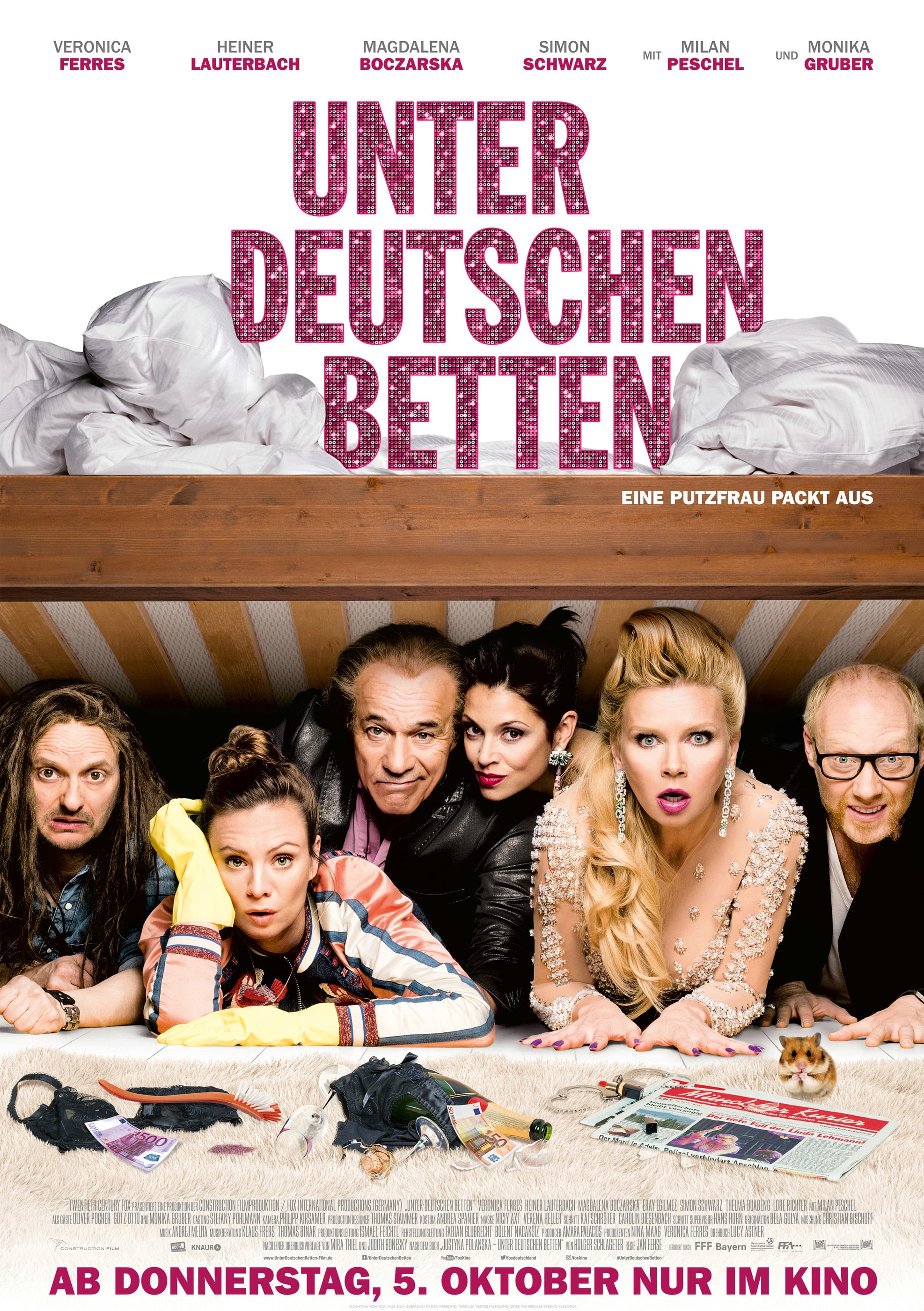 Plakat von "Unter Deutschen Betten"
