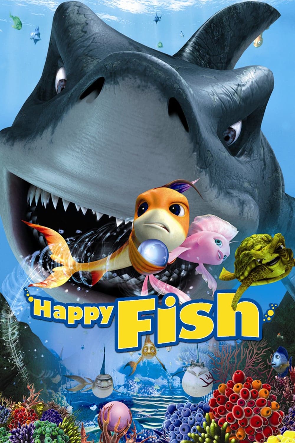Plakat von "Happy Fish - Hai-Alarm und frische Fische"