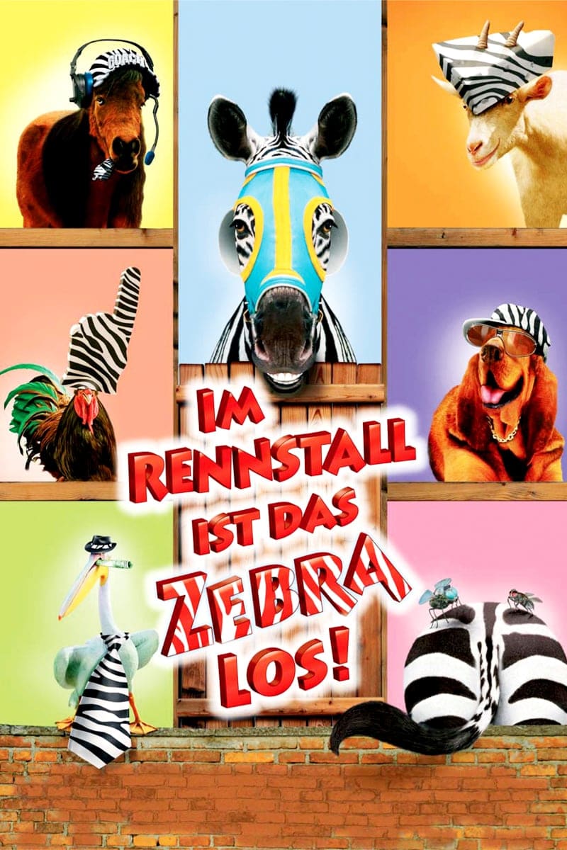 Plakat von "Im Rennstall ist das Zebra los"