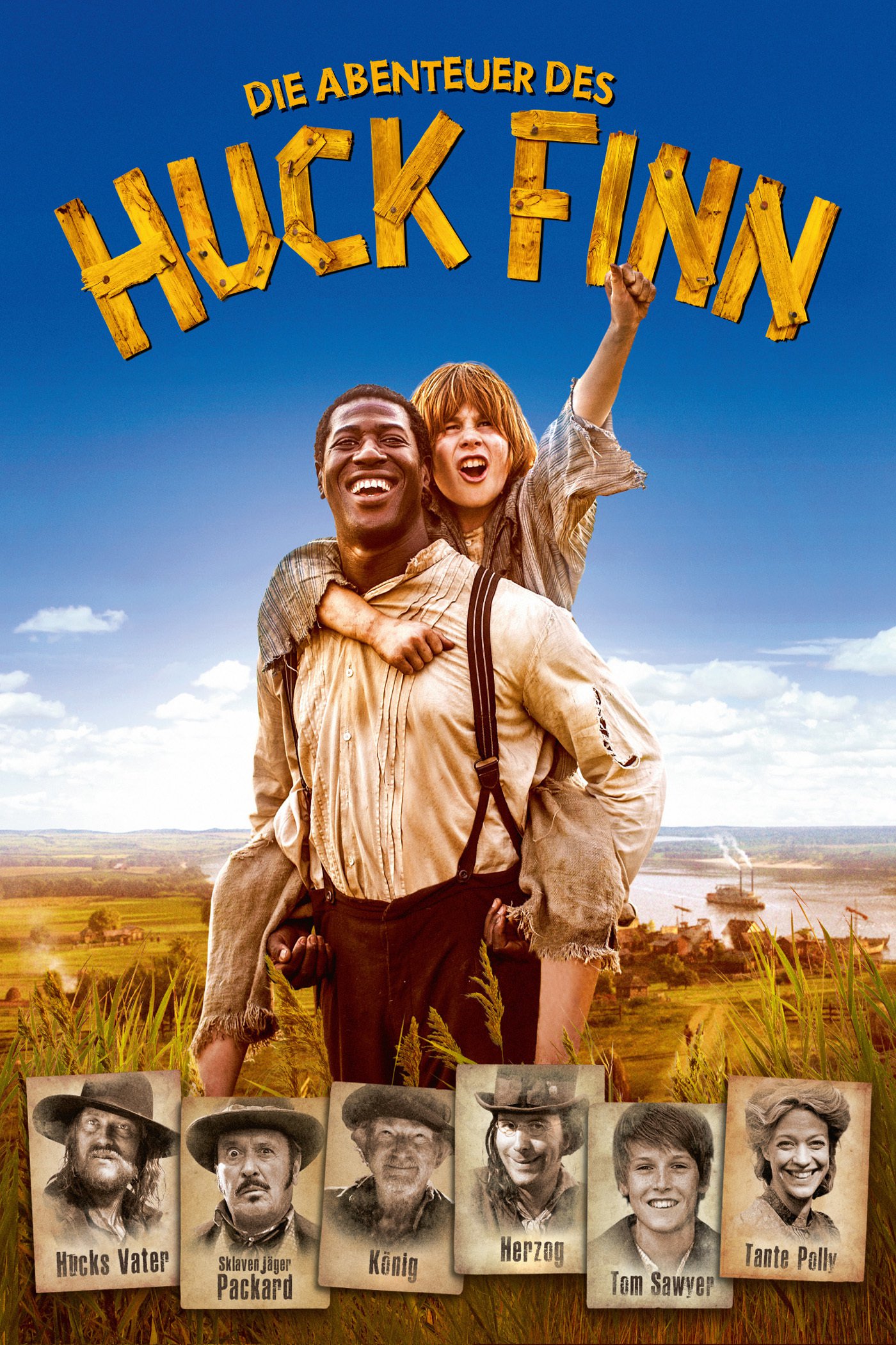 Plakat von "Die Abenteuer des Huck Finn"
