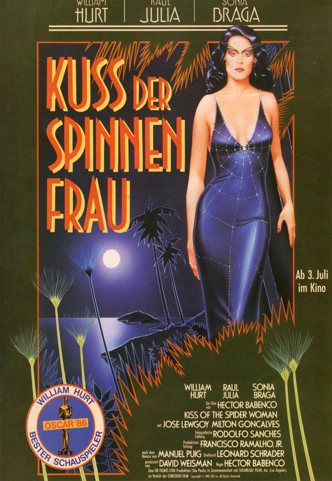 Plakat von "Kuß der Spinnenfrau"