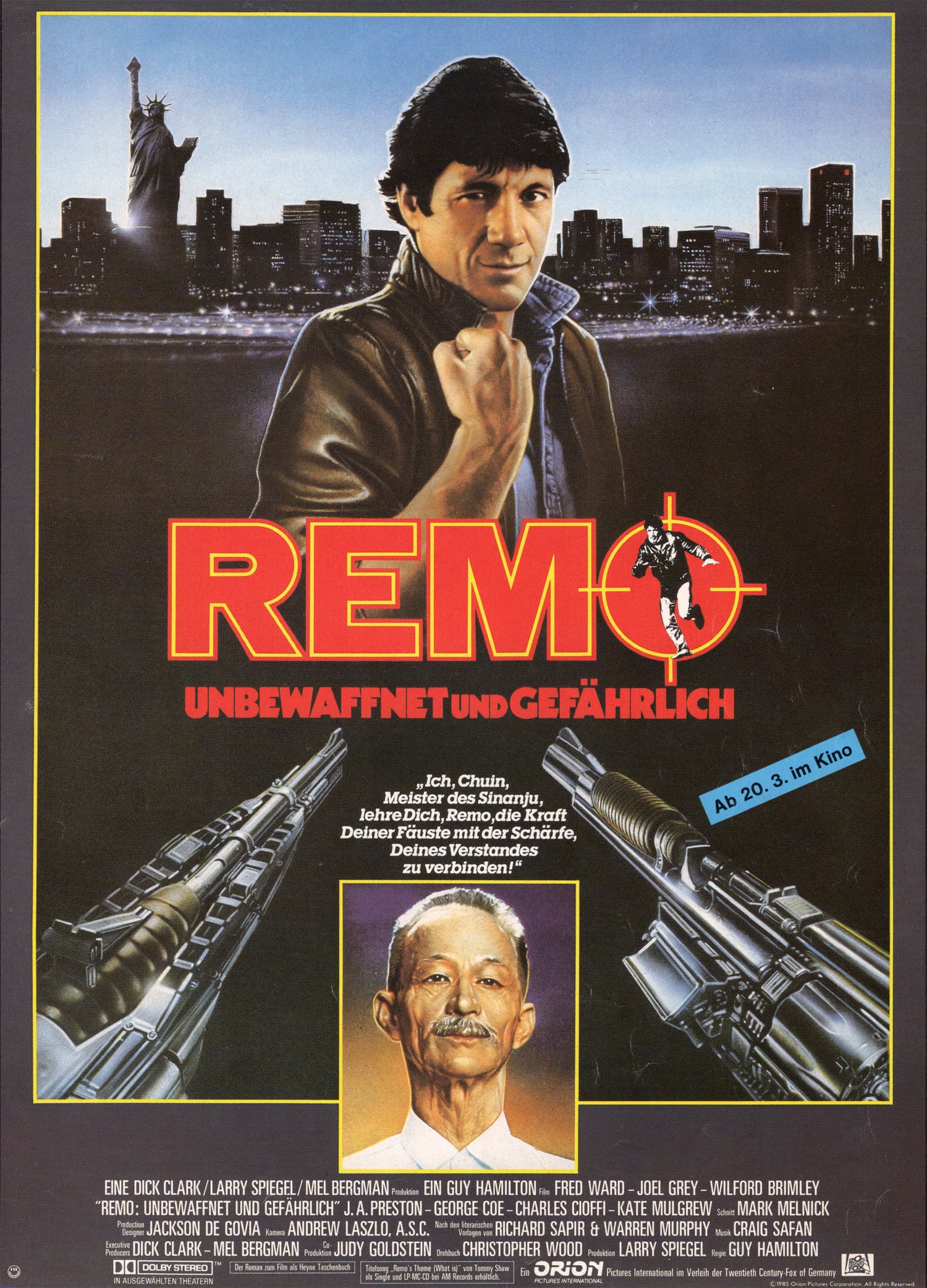 Plakat von "Remo - Unbewaffnet und gefährlich"