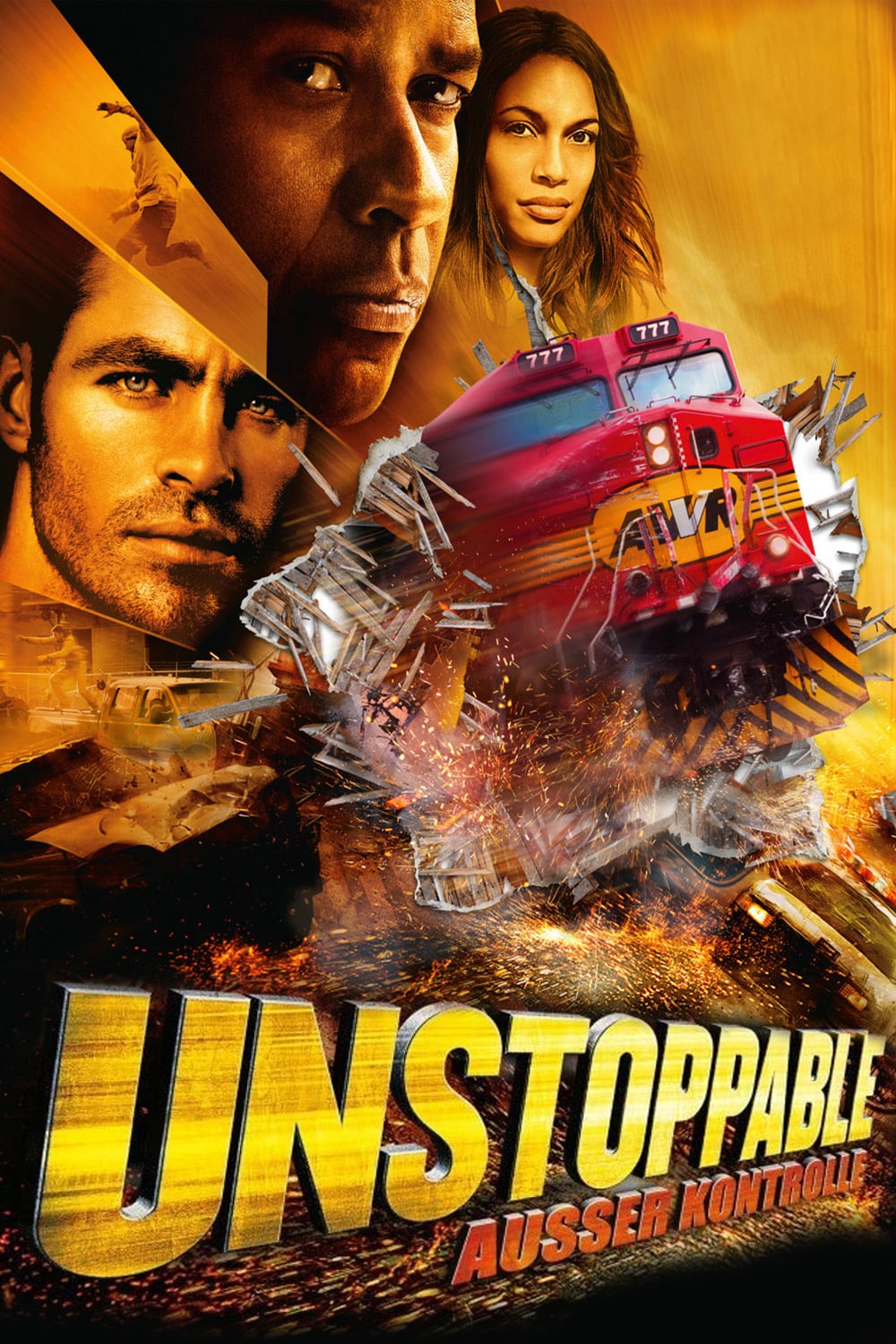 Plakat von "Unstoppable - Ausser Kontrolle"