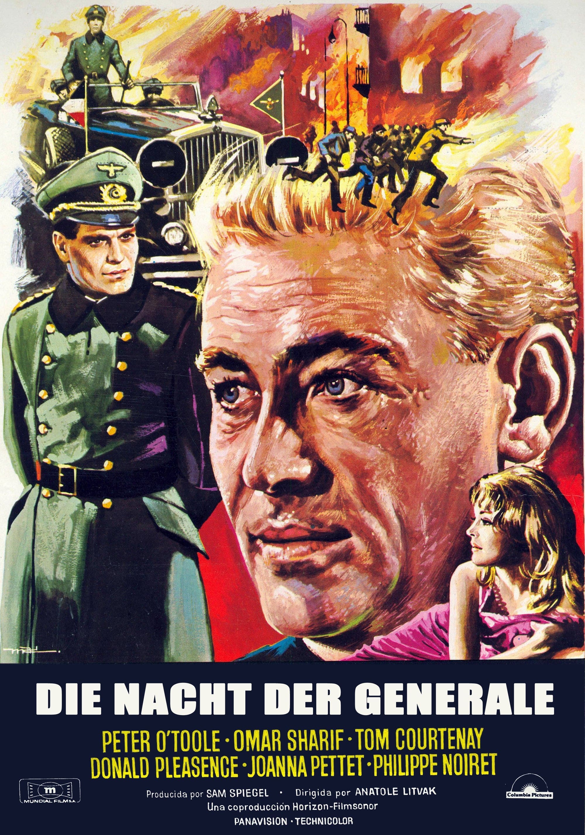 Plakat von "Die Nacht der Generale"