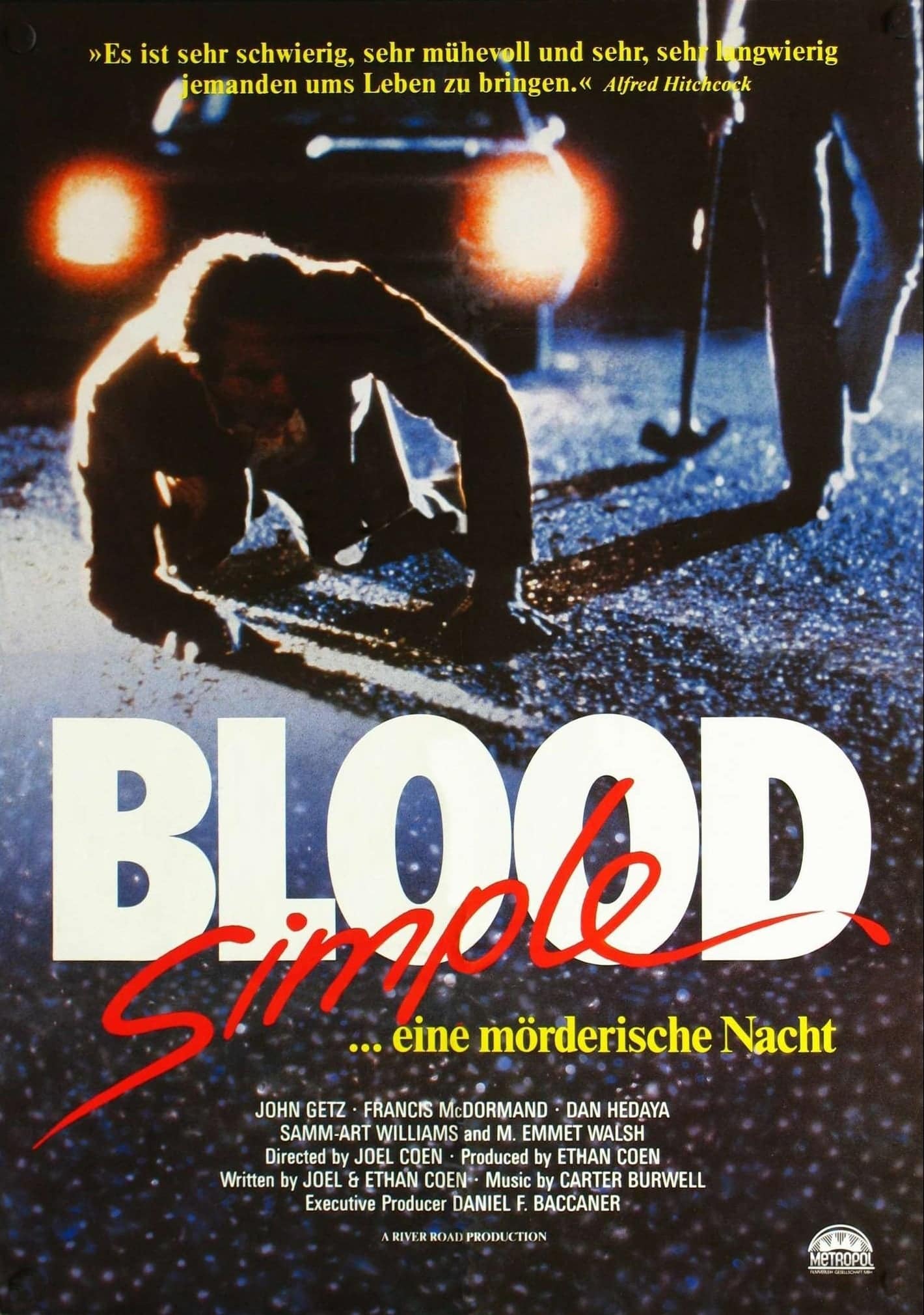 Plakat von "Blood Simple - Eine mörderische Nacht"