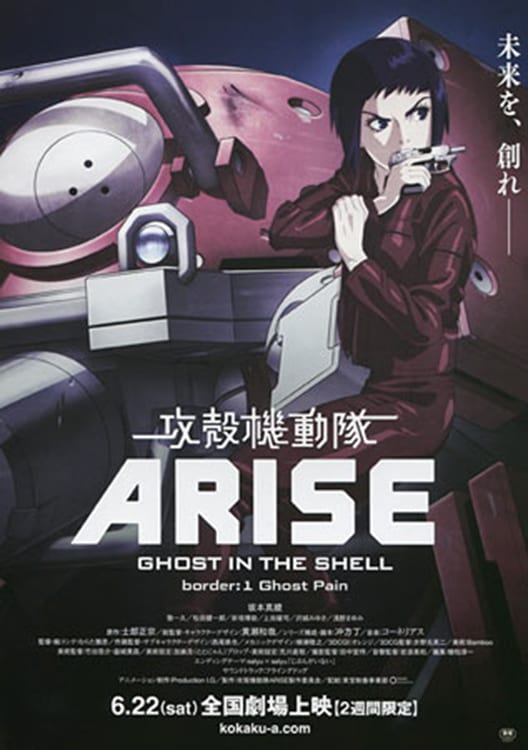 Plakat von "Ghost in the Shell Arise - Border 1: Ghost Pain"