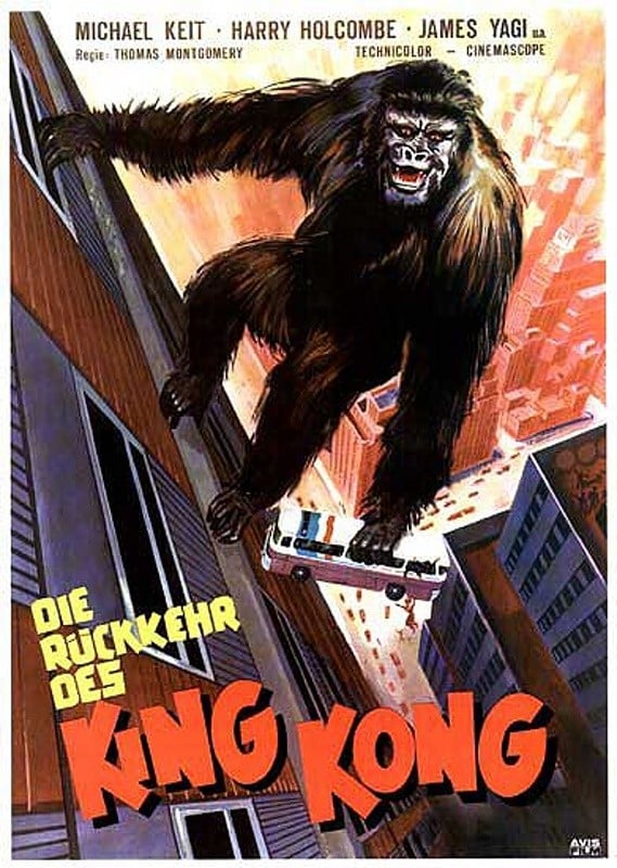 Plakat von "Die Rückkehr des King Kong"