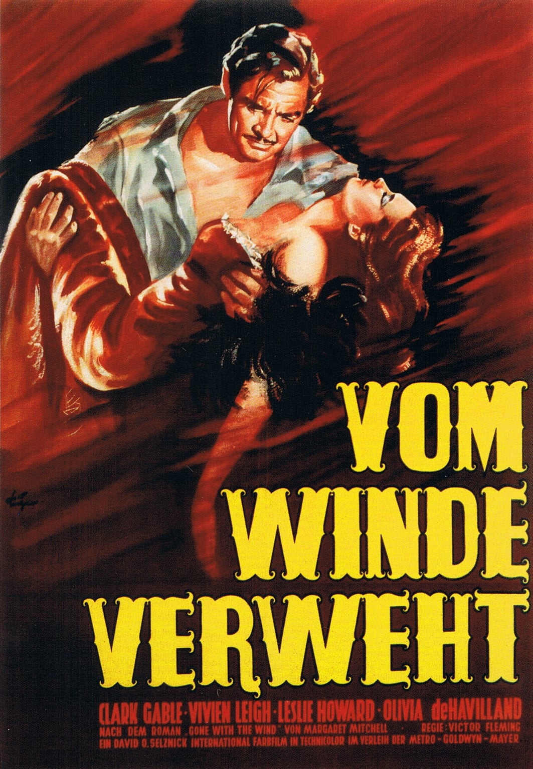 Plakat von "Vom Winde verweht"