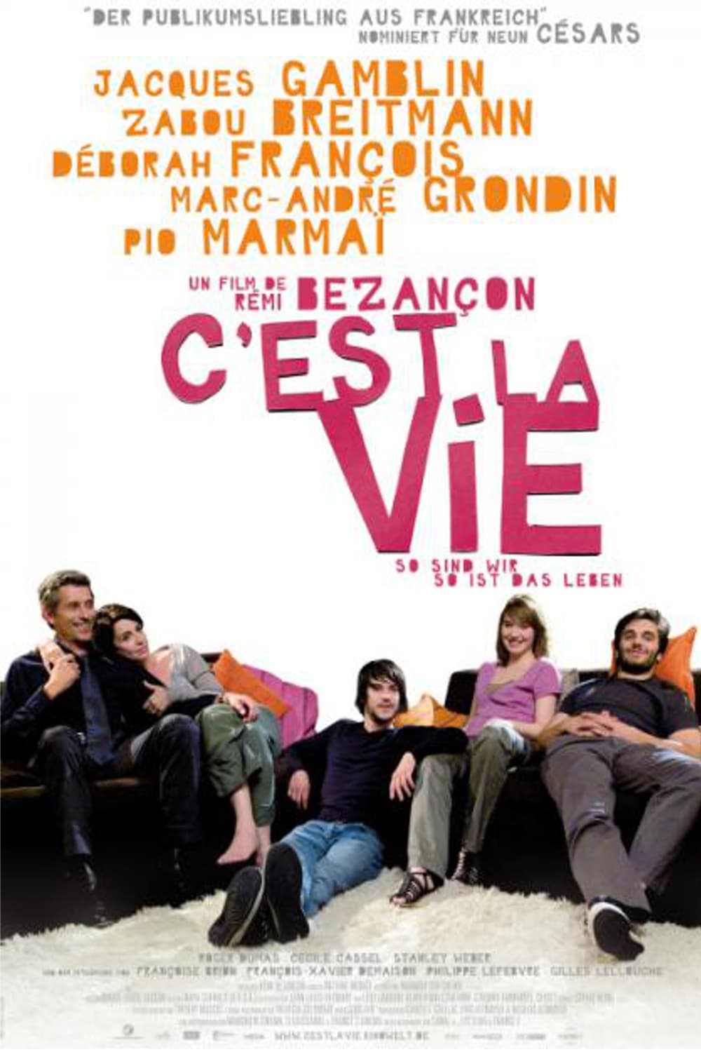 Plakat von "C'est la vie - So sind wir, so ist das Leben"