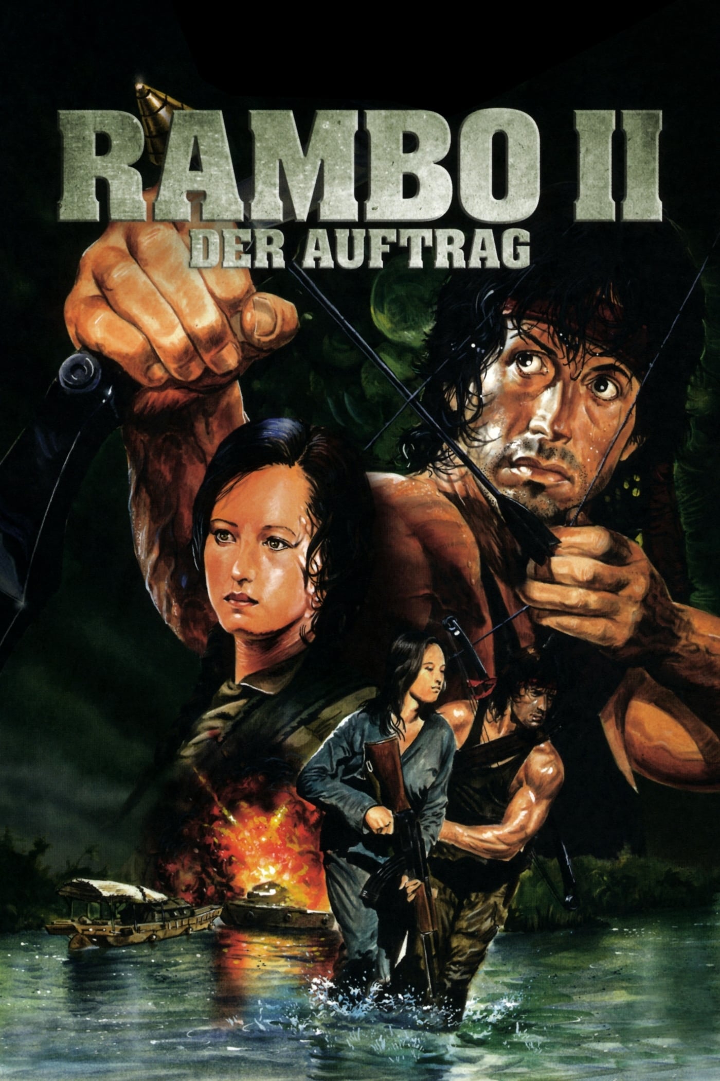 Plakat von "Rambo II - Der Auftrag"