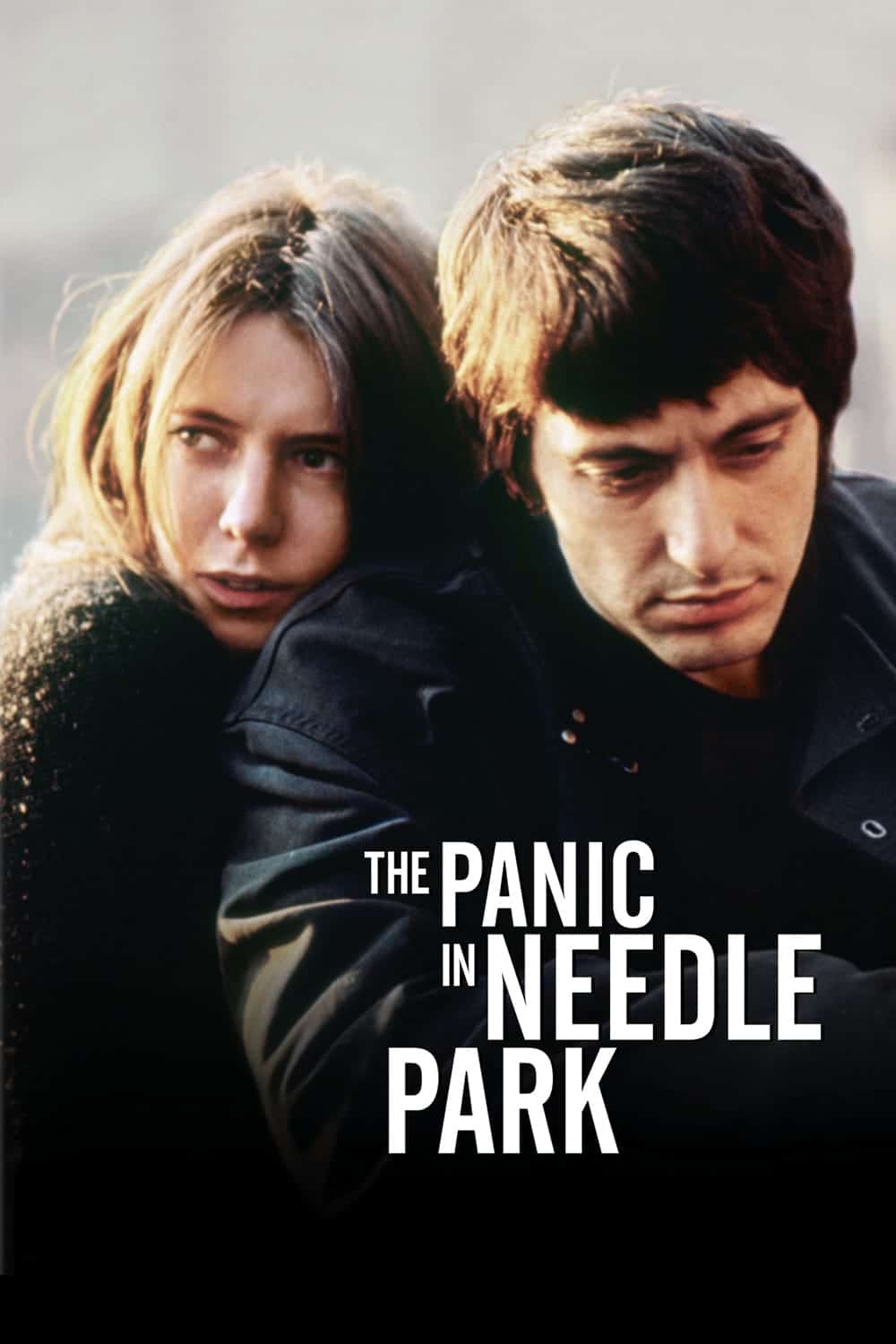 Plakat von "Panik im Needle Park"