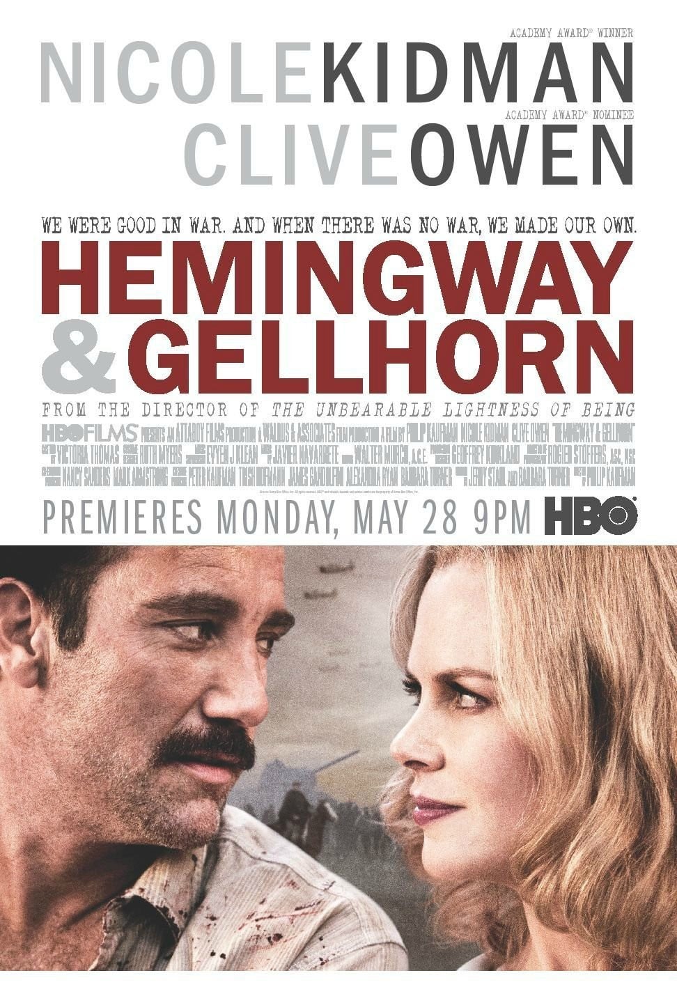 Plakat von "Hemingway & Gellhorn"