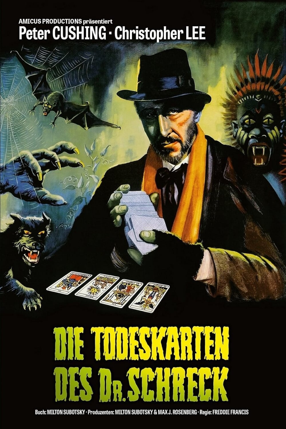 Plakat von "Die Todeskarten des Dr. Schreck"