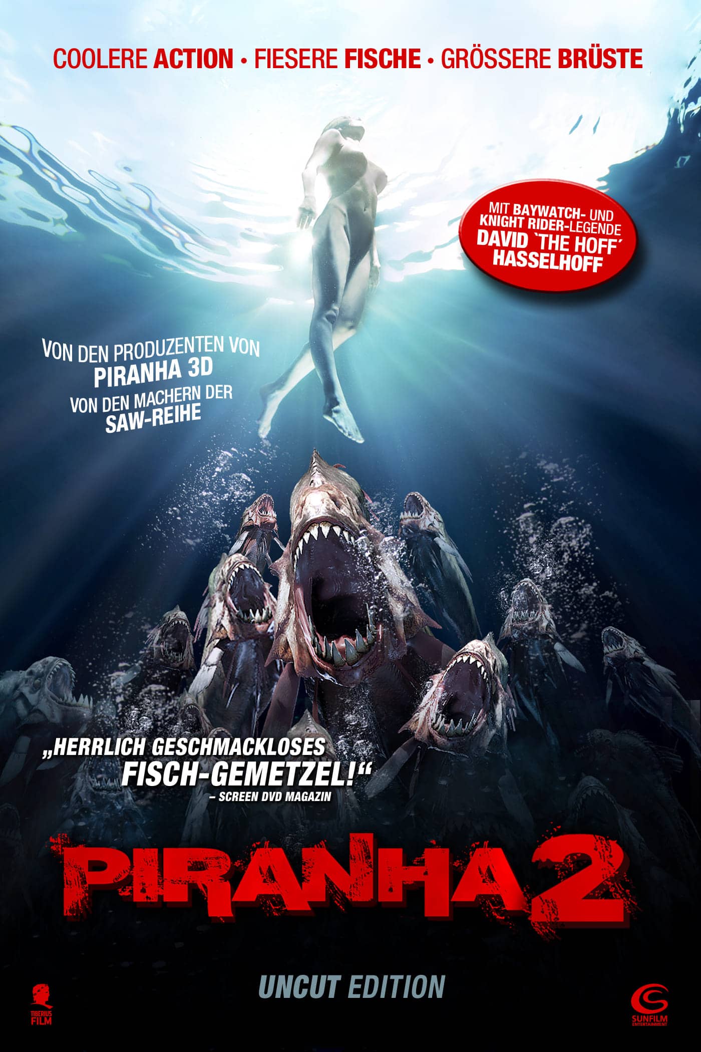 Plakat von "Piranha 2"