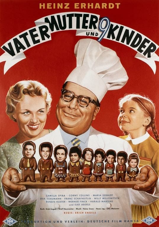 Plakat von "Vater, Mutter und neun Kinder"