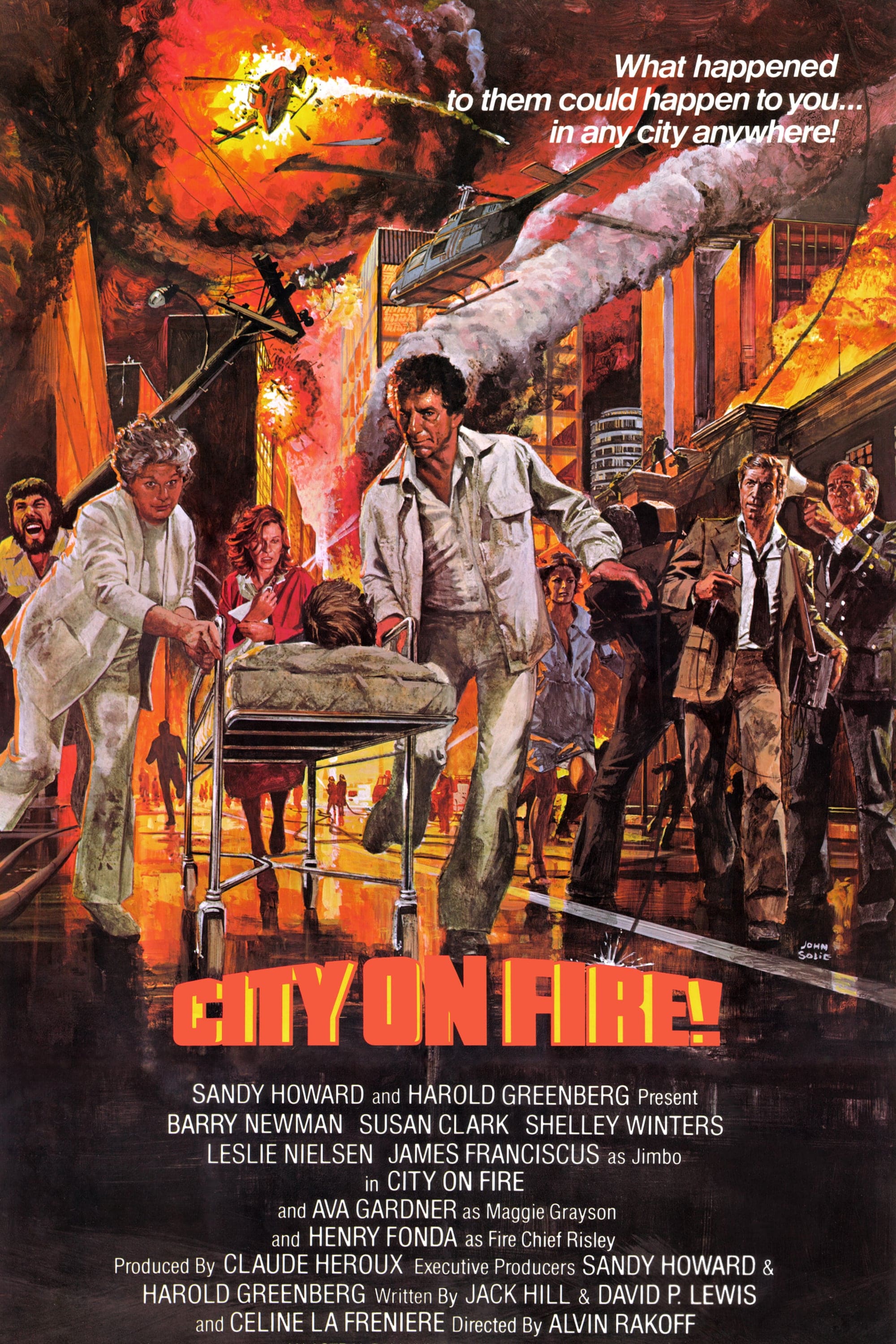 Plakat von "Stadt in Flammen"