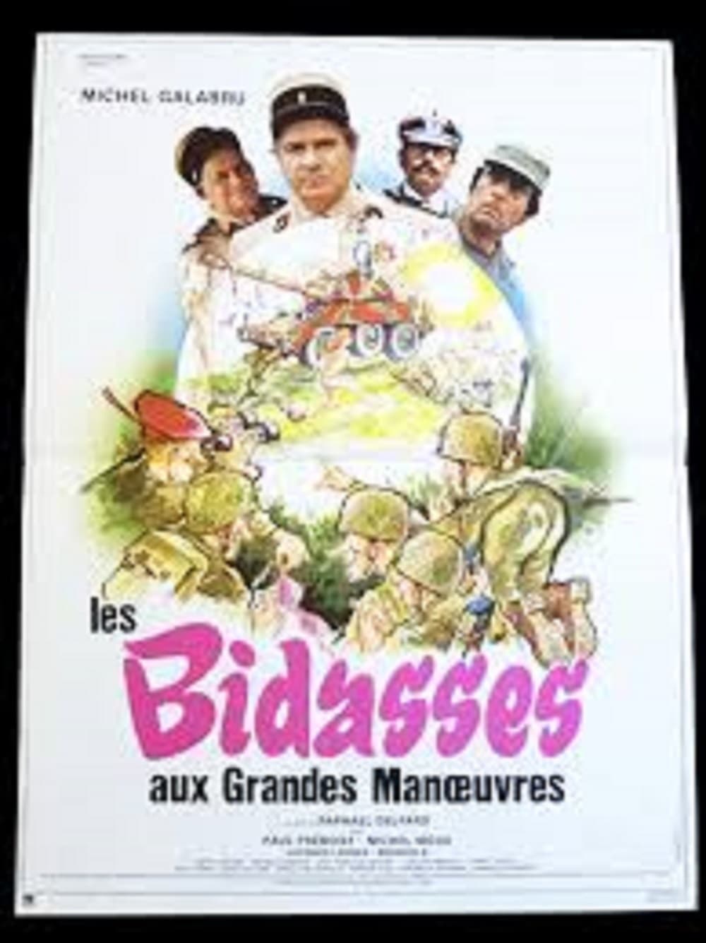 Plakat von "Les bidasses aux grandes manoeuvres"