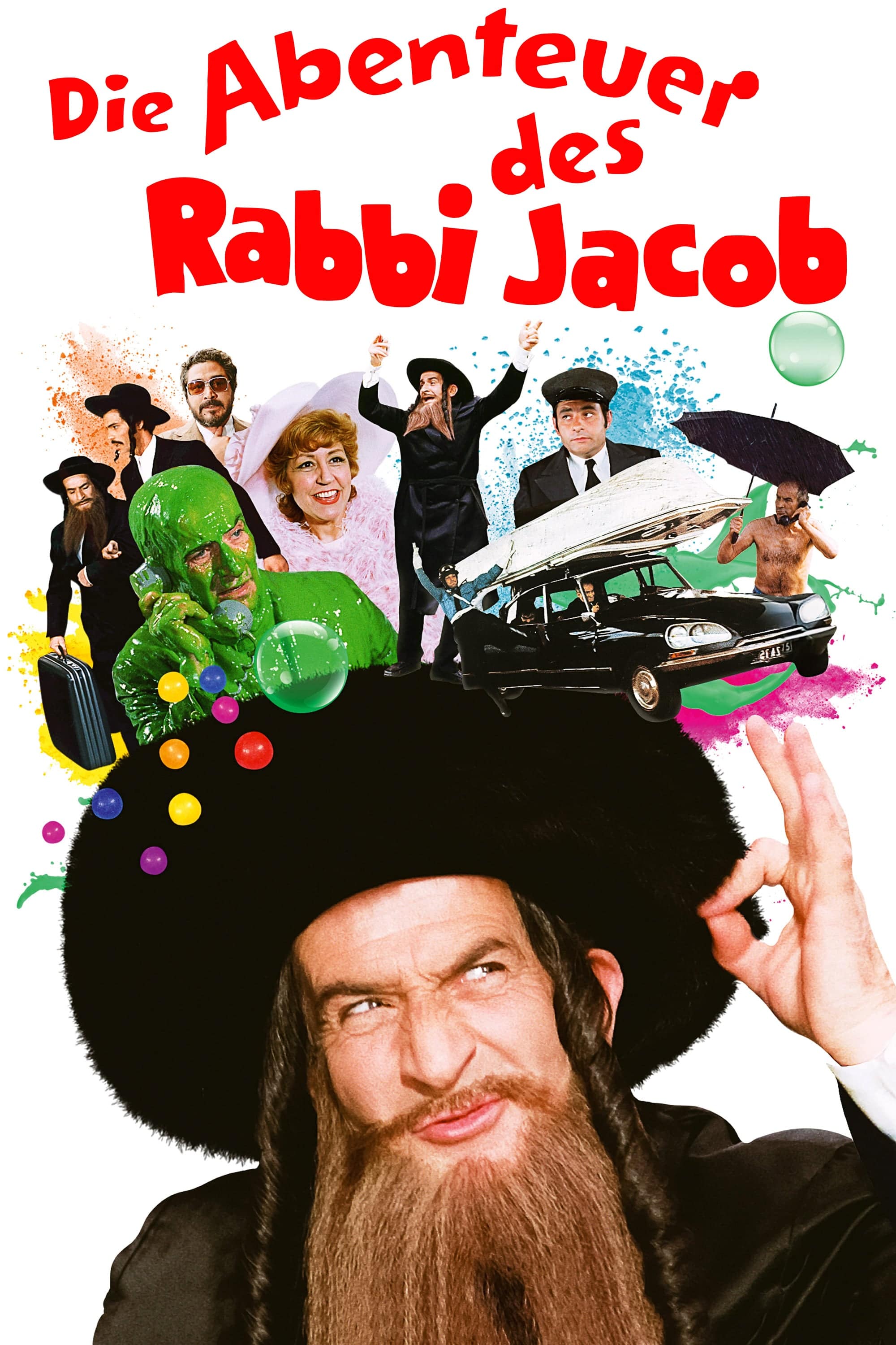 Plakat von "Die Abenteuer des Rabbi Jacob"