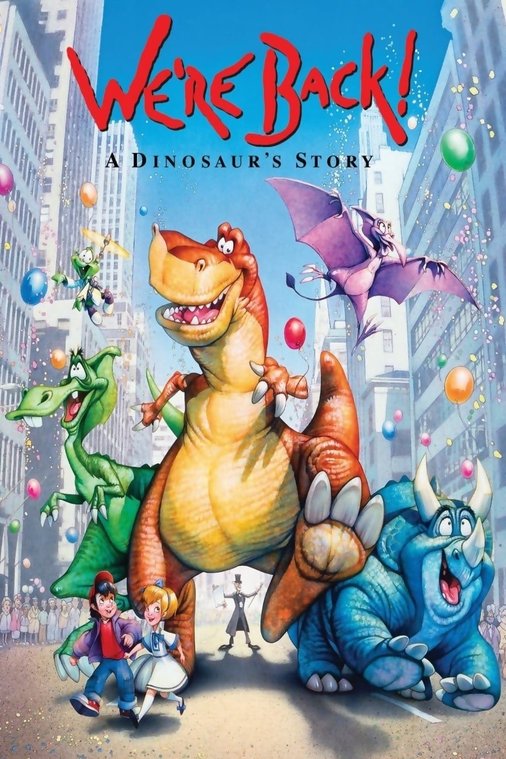 Plakat von "Vier Dinos in New York"