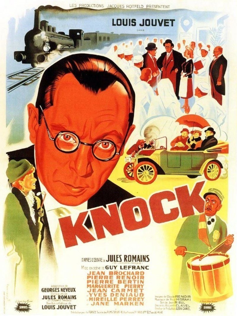Plakat von "Dr. Knock läßt bitten"