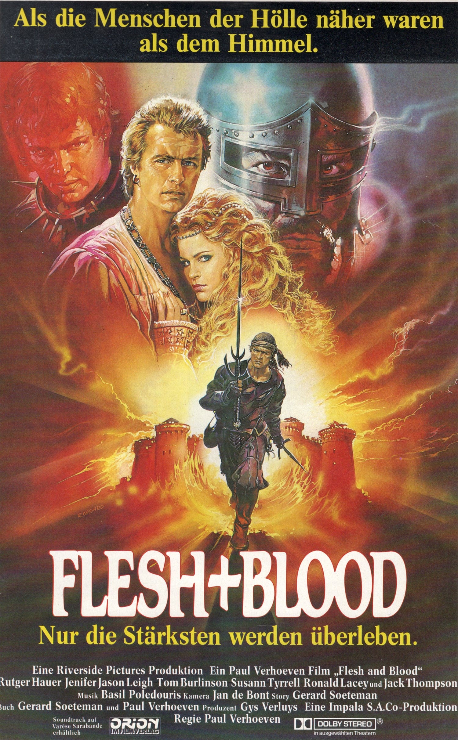 Plakat von "Flesh + Blood"