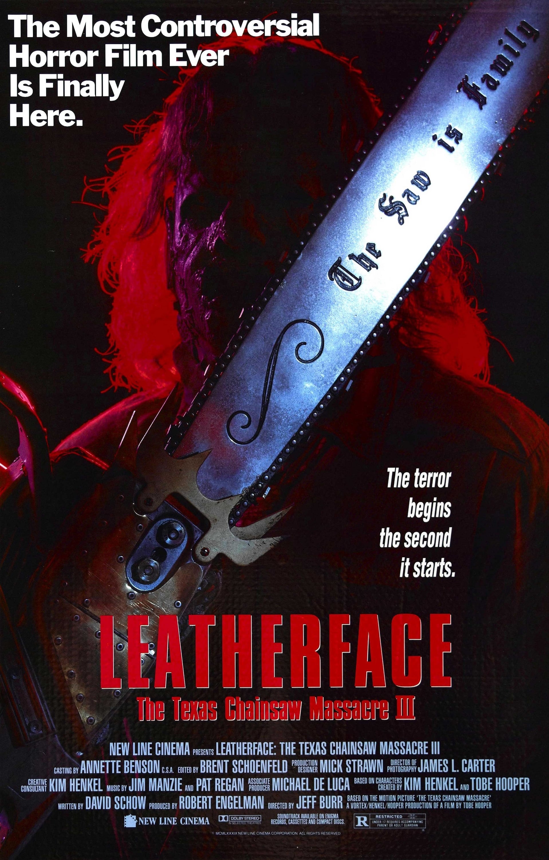 Plakat von "Leatherface: The Texas Chainsaw Massacre III"