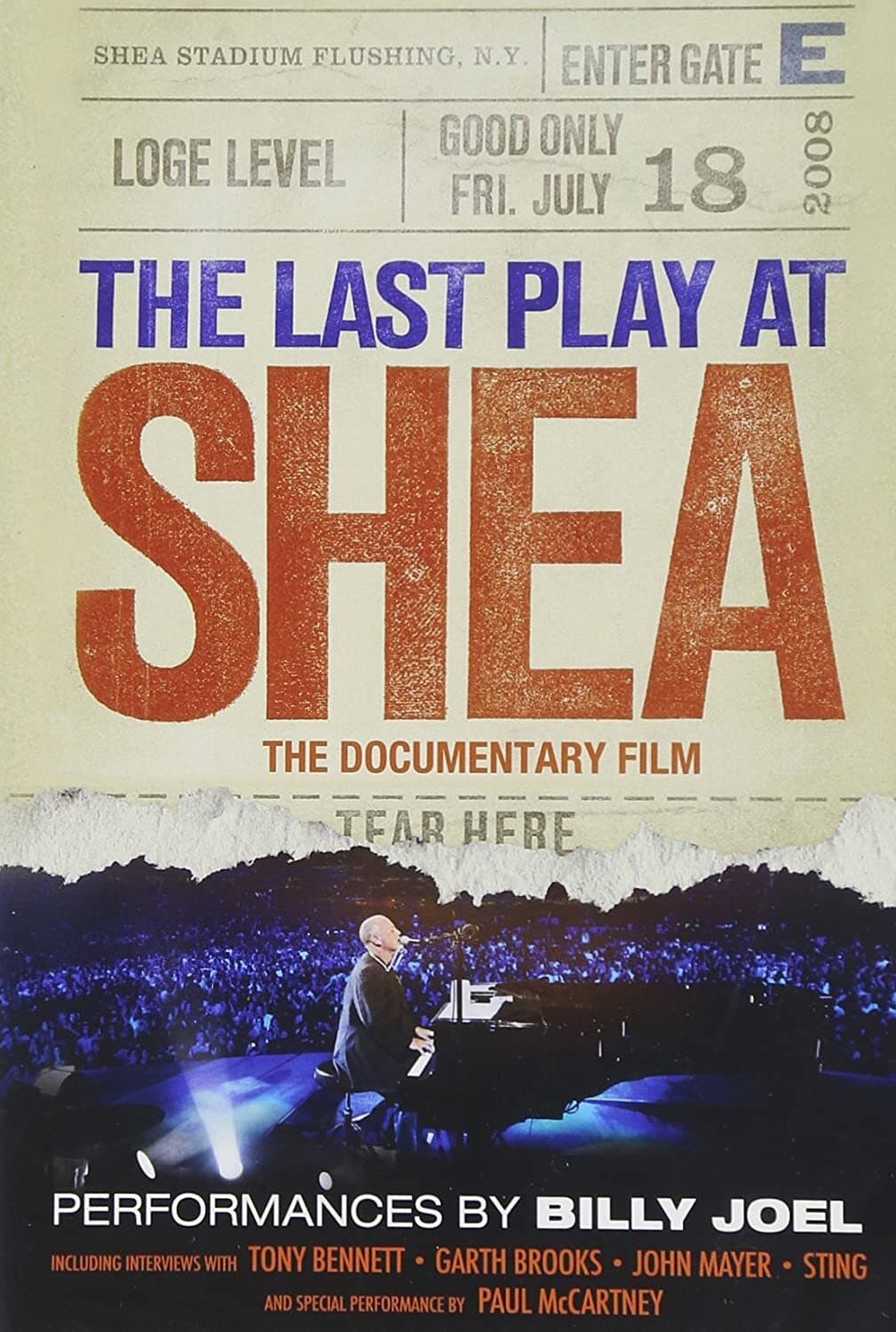 Plakat von "Billy Joel - The Last Play at Shea"